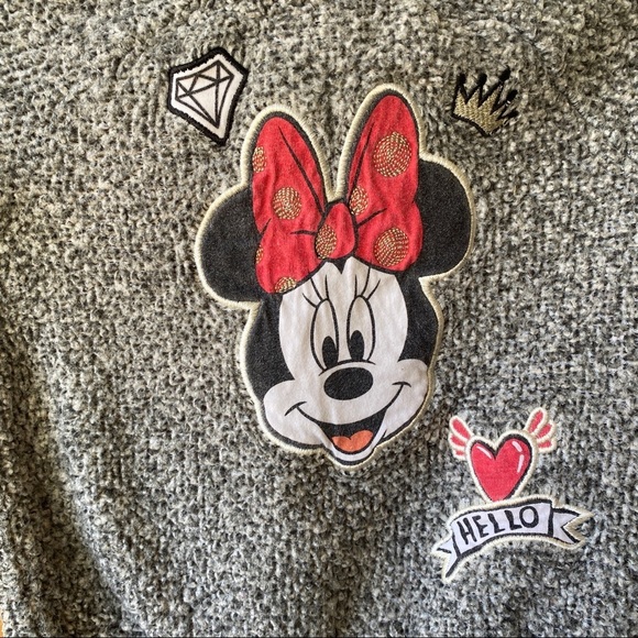 Disney Minnie Mouse Varsity Sweater Full Zip - Picture 3 of 9